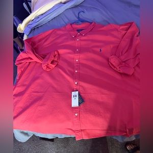 Long sleeve shirt pinkish red color brand new